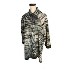 Artsy Handmade Reversible Lagenlook Jacket Black Open Front Cardigan Women’s OS